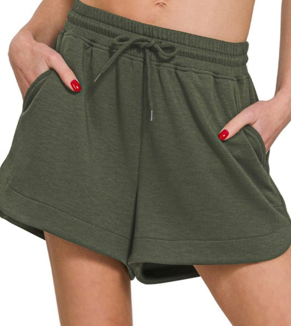 Night Olive Shorts