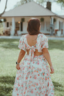 White & Pink Maxi Floral