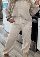 Linen Drawstring Jogger Pants