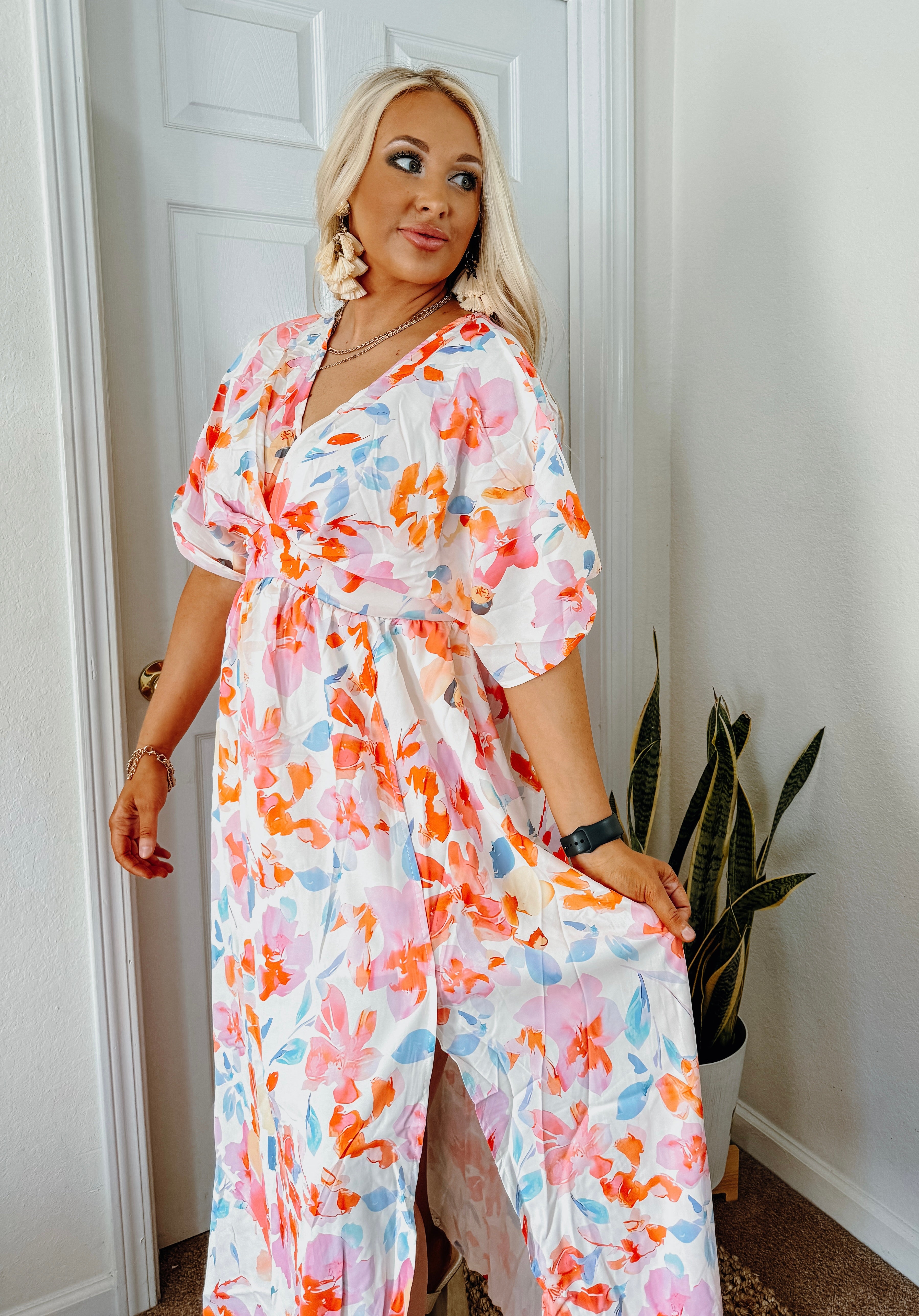 Multi Color Floral Maxi